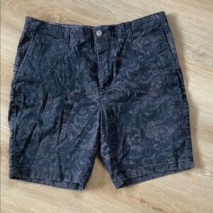 Joseph Abboud Black Paisley Men's Shorts